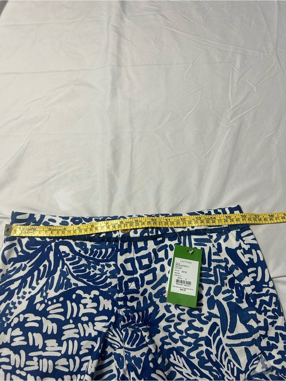 Lilly Pulitzer Shorts NWT Women 2 Indigo Adie Home Slice Sz 2 - Picture 8 of 15